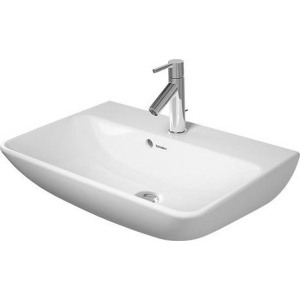 DURAVIT 234360 ME BY STARCK 23-5/8 INCH WALL-MOUNTED WASHBASIN COMPACT WITH OVERFLOW