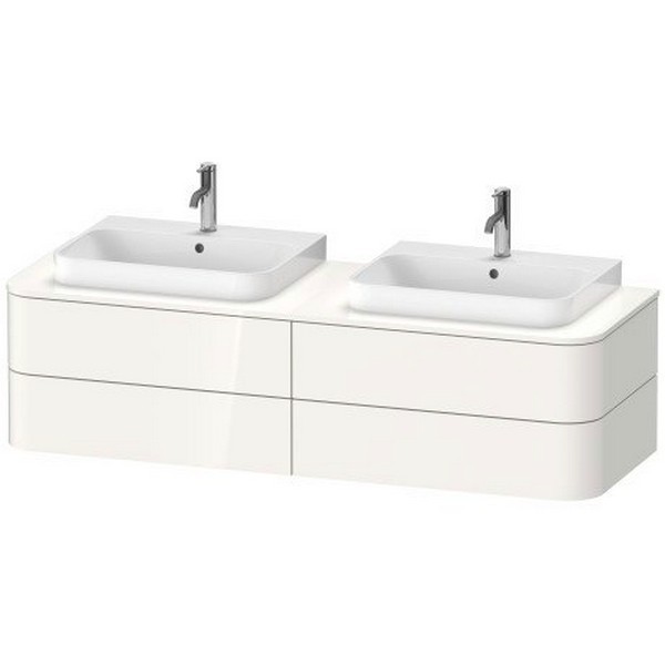 DURAVIT HP4964 HAPPY D.2 PLUS 63 INCH WALL-MOUNTED VANITY UNIT FOR CONSOLE