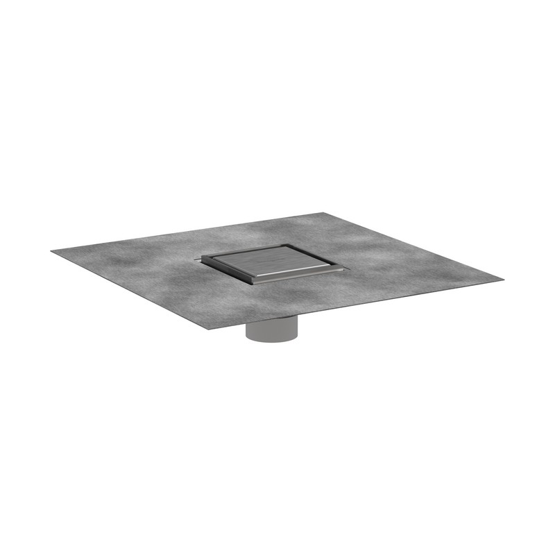 HANSGROHE 56130 RAIN DRAIN BRILLIANCE 6 3/8 INCH SINK DRAIN SET WITH TRIM TILE ABLE REAR COVER AND ROUGH