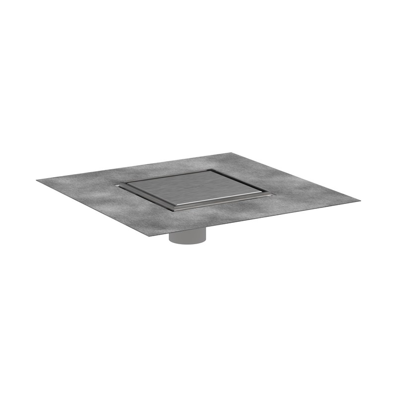 HANSGROHE 56134 RAIN DRAIN BRILLIANCE 8 3/8 INCH SINK DRAIN SET WITH TRIM TILE ABLE REAR COVER AND ROUGH