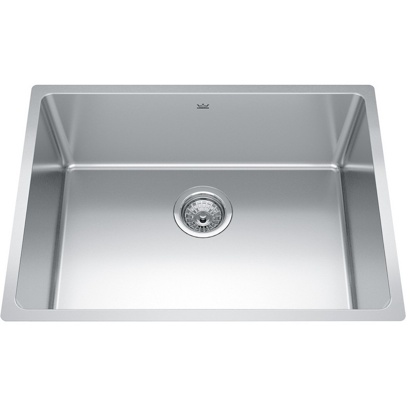 KINDRED BSU1825-9N BROOKMORE COLLECTION 24 5/8 INCH UNDERMOUNT SINGLE BOWL STAINLESS STEEL KITCHEN SINK