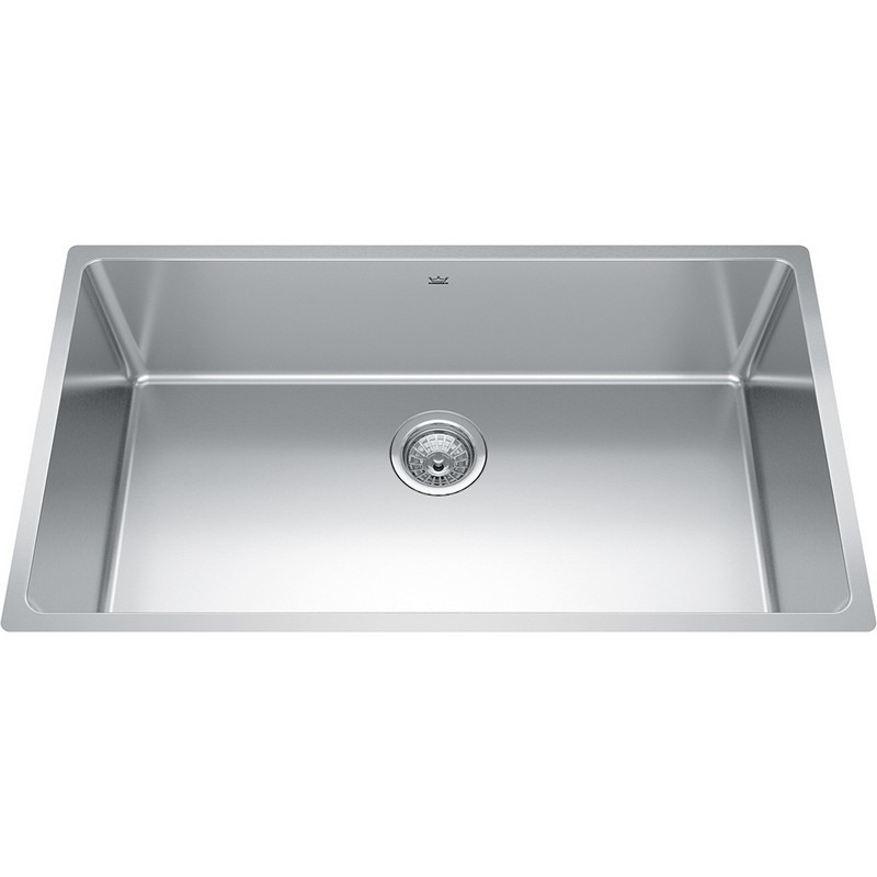 KINDRED BSU1832-9N BROOKMORE COLLECTION 32 1/2 INCH UNDERMOUNT SINGLE BOWL STAINLESS STEEL KITCHEN SINK