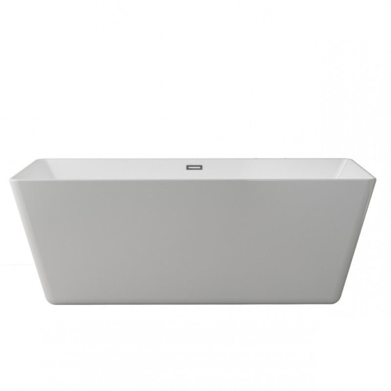 A&E BATH AND SHOWER BT-3001 HOLLAND 67 INCH FREESTANDING BATHTUB WITH NO FAUCET - WHITE