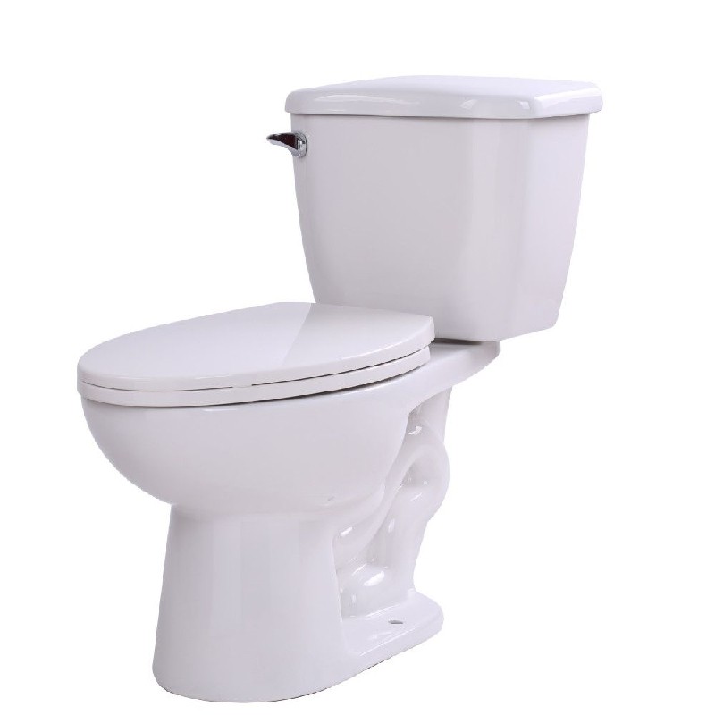A&E BATH AND SHOWER T-425H LUBECK 28 3/4 INCH TWO PIECE CERAMIC TOILET - WHITE