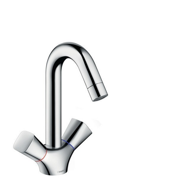 HANSGROHE 71222 LOGIS SINGLE-HOLE FAUCET 150 WITH SWIVEL SPOUT AND POP-UP DRAIN, 1.2 GPM