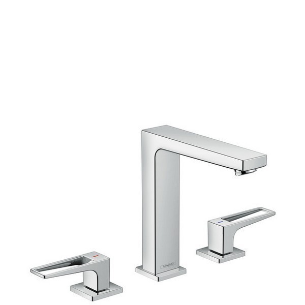 HANSGROHE 74519 METROPOL 160 WIDESPREAD FAUCET WITH LOOP HANDLES WITHOUT POP-UP, 1.2 GPM