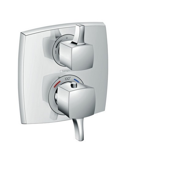 HANSGROHE 15727 CLASSIC SQUARE THERMOSTATIC TRIM WITH VOLUME CONTROL