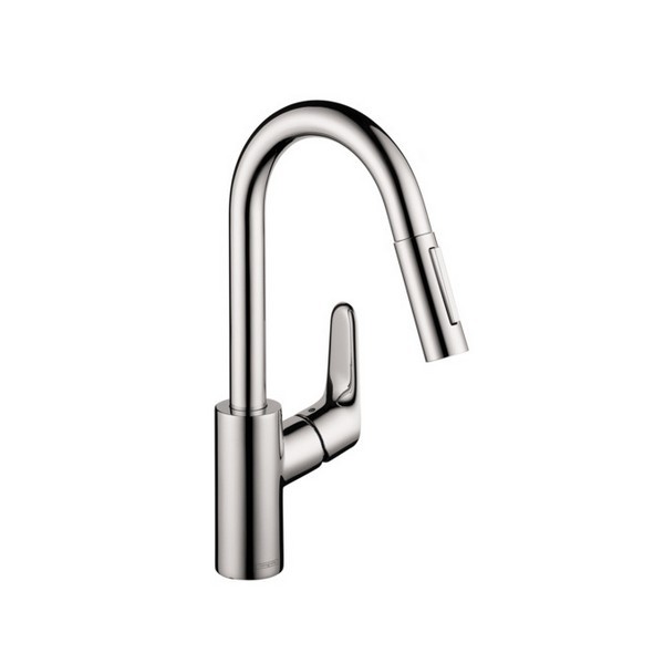 HANSGROHE 04506 FOCUS 2-SPRAY HIGHARC PULL-DOWN PREP KITCHEN FAUCET