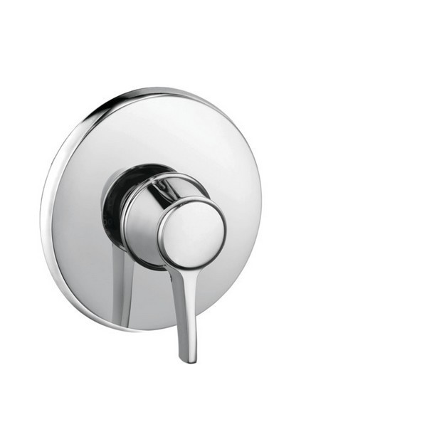 White Jaclo A494-TRIM-WH Traditional Oval Pressure Balance Valve with Traditional Lever Handle 
