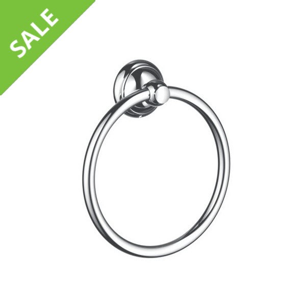 SALE! HANSGROHE 06095000 C ACCESSORIES TOWEL RING IN CHROME