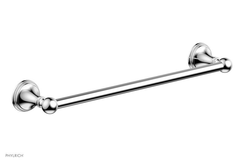 PHYLRICH 207-70 BEADED 18 INCH WALL MOUNT TOWEL BAR