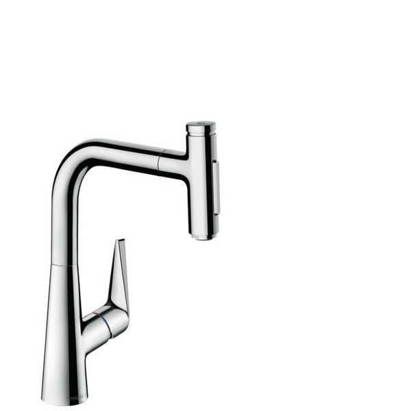 HANSGROHE 73868 TALIS SELECT S PREP KITCHEN FAUCET, 2-SPRAY PULL-OUT WITH SBOX, 1.75 GPM