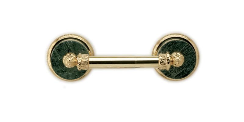 PHYLRICH KMF50 VALENCIA 10 3/4 INCH GREEN MARBLE WALL MOUNT TOILET PAPER HOLDER