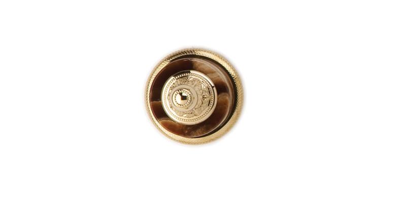 PHYLRICH KTB10 VERSAILLES MONTAIONE BROWN ONYX WALL MOUNT SINGLE ROBE HOOK