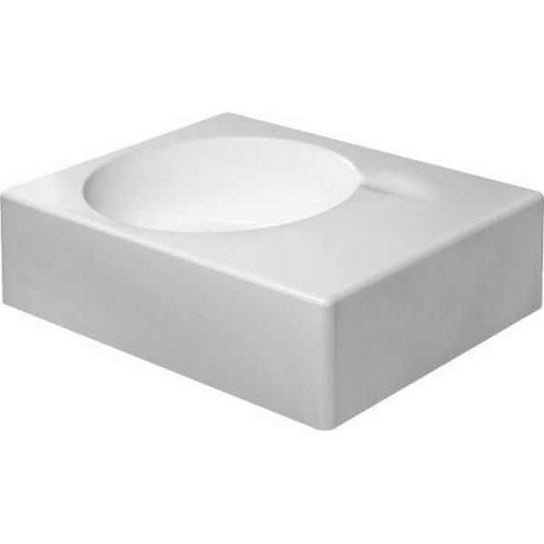 DURAVIT 068460 SCOLA 24-1/4 X 18-1/8 INCH WASHBASIN WITH BOWL ON LEFT SIDE