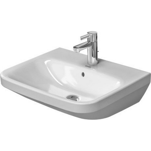 DURAVIT 231955 DURASTYLE 21-5/8 X 17-3/8 INCH WALL MOUNTED BATHROOM SINK WITH OVERFLOW