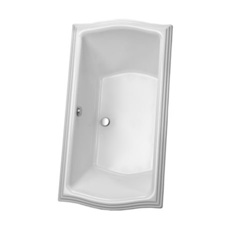 TOTO ABY784N CLAYTON 6 FOOT SOAKER BATHTUB 71-5/8 X 35-7/8 X 25 INCH WITH CENTER DRAIN