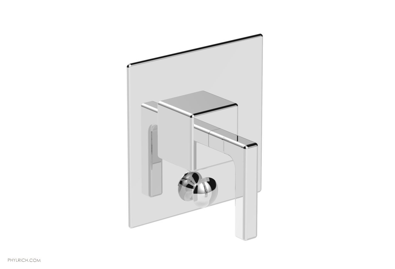 PHYLRICH 4-108 MIX WALL MOUNT PRESSURE BALANCE SHOWER PLATE WITH DIVERTER AND LEVER HANDLE TRIM