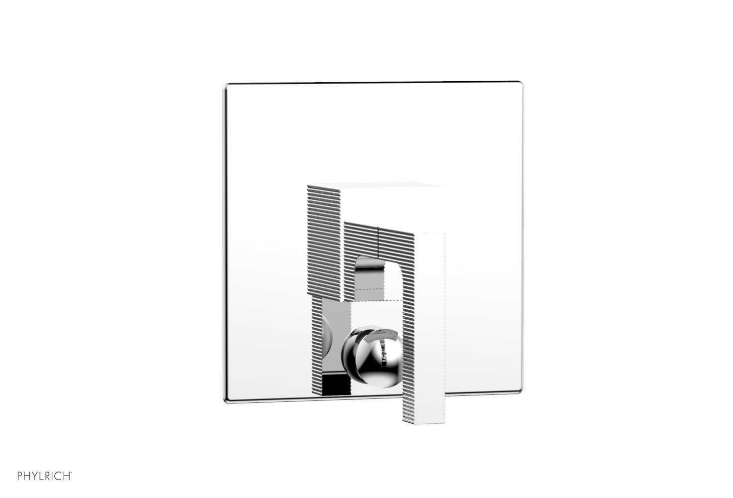 PHYLRICH 4-120 STRIA WALL MOUNT PRESSURE BALANCE SHOWER PLATE WITH DIVERTER AND LEVER HANDLE TRIM