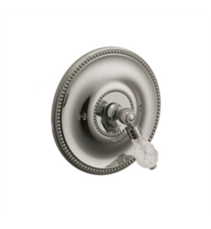 PHYLRICH PB2184TO DOLPHIN PRESSURE BALANCE TUB AND SHOWER PLATE WITH CUT CRYSTAL LEVER HANDLE TRIM