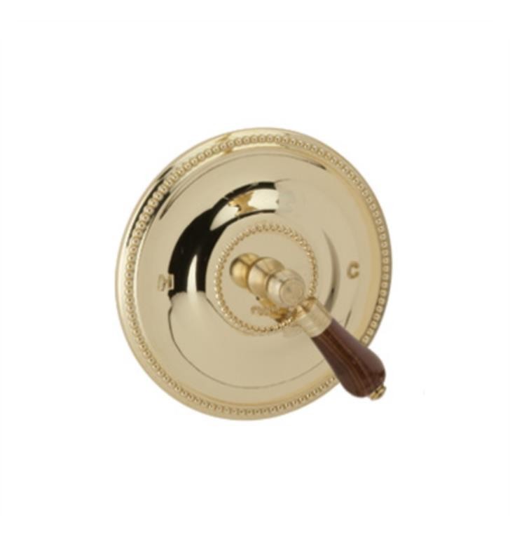 PHYLRICH PB3241TO VERSAILLES PRESSURE BALANCE SHOWER PLATE WITH MONTAIONE BROWN ONYX LEVER HANDLE TRIM