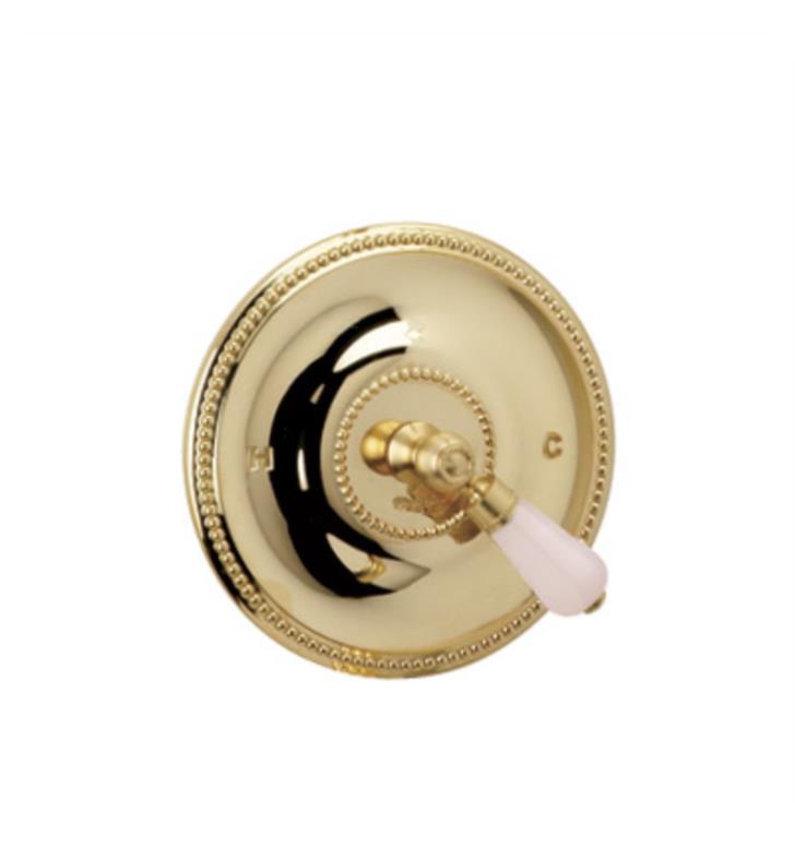 PHYLRICH PB3273TO REGENT PRESSURE BALANCE SHOWER PLATE WITH PINK ONYX LEVER HANDLE TRIM