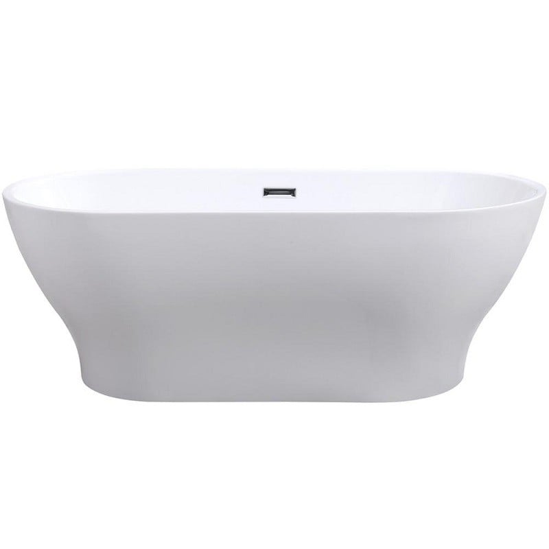 ARIEL PS002A-6731 67 INCH PLATINUM OXFORD  FREE-STANDING BATHTUB