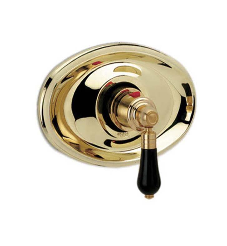 PHYLRICH TH244 VERSAILLES 8 5/8 INCH FRIENZE BLACK ONYX LEVER HANDLE THERMOSTATIC SHOWER TRIM