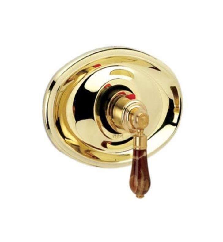 PHYLRICH TH271 REGENT 8 5/8 INCH MONTAIONE BROWN ONYX LEVER HANDLE THERMOSTATIC SHOWER TRIM