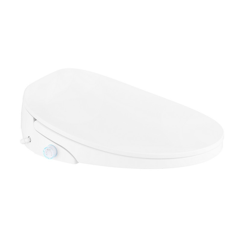 OVE DECORS 15WST-ENLE16-WHTOU HALO SMART BIDET ELONGATED SOFT CLOSING TOILET SEAT WITH NIGHT LIGHT AND REMOTE CONTROL