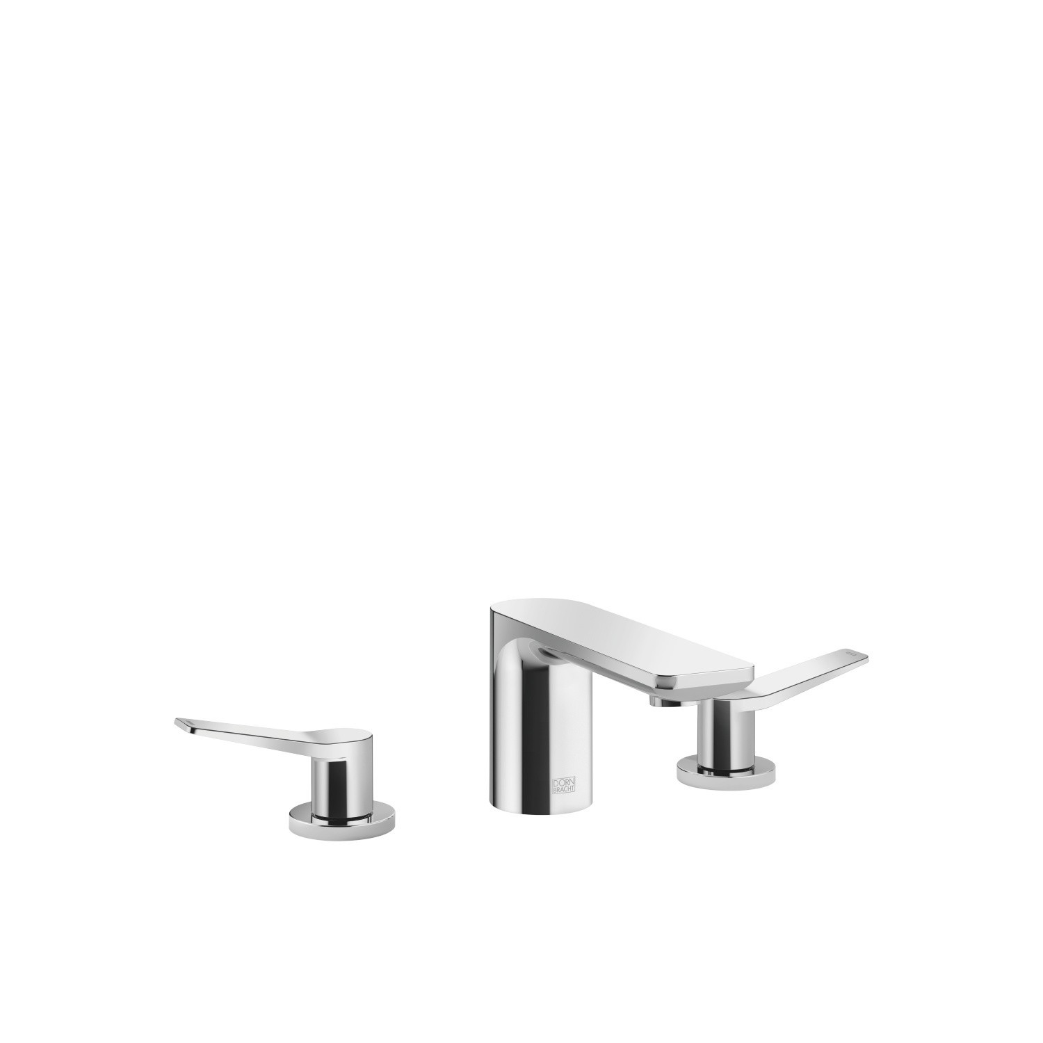 DORNBRACHT 20713845-0010 LISS THREE HOLES DECK MOUNT LAVATORY MIXER WITH DRAIN AND BLADE HANDLES