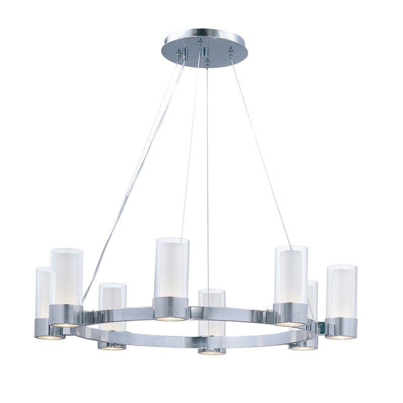 MAXIM LIGHTING 23078CLFTPC/BUL SILO 32 INCH CEILING-MOUNTED LED CHANDELIER LIGHT