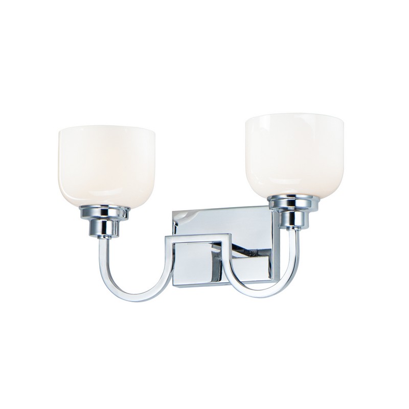 MAXIM LIGHTING 26062WTPC SWALE 17 INCH WALL-MOUNTED INCANDESCENT VANITY LIGHT