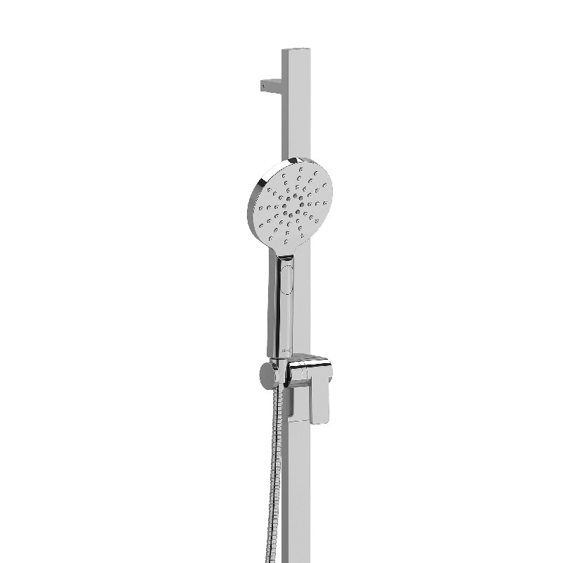 RIOBEL 4844-WS 4 3/4 INCH 1.75 GPM HANDSHOWER SET WITH 32 INCH SLIDE BAR AND TWO FUNCTION HANDSHOWER