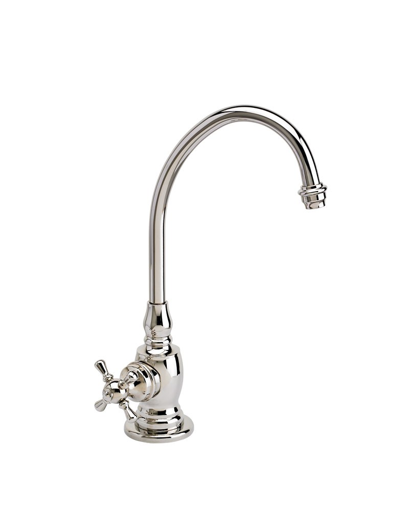 61%OFF!】 Waterstone 1750HC-PB Towson And Filtration Hot Polished Brass  Cross Faucet Cold Handles, キッチン