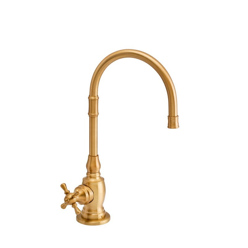 WATERSTONE FAUCETS 1252HC-PN PEMBROKE HOT AND COLD FILTRATION FAUCET WITH CROSS  HANDLES, POLISHED NICKEL