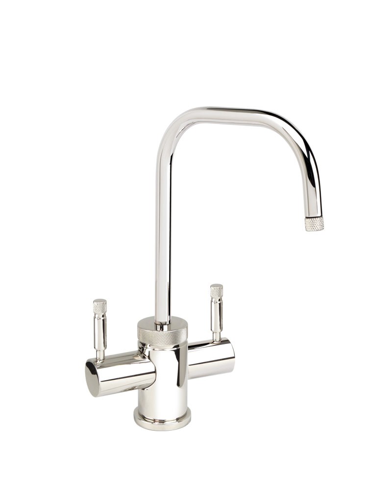 WATERSTONE FAUCETS 1455HC INDUSTRIAL HOT AND COLD FILTRATION FAUCET - 2 BEND U-SPOUT