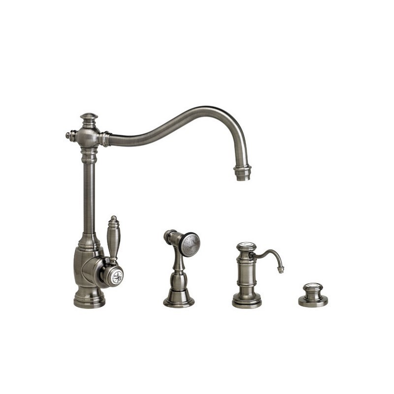WATERSTONE Faucets 4200-3 Annapolis Kitchen Faucet Piece Suite