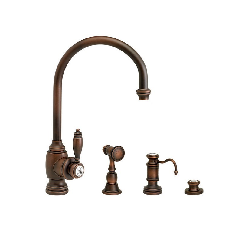 WATERSTONE Hot ＆ Cold Filtration Faucet W Cross Handles Towson 1750HC-ORB Convenience faucets - 1