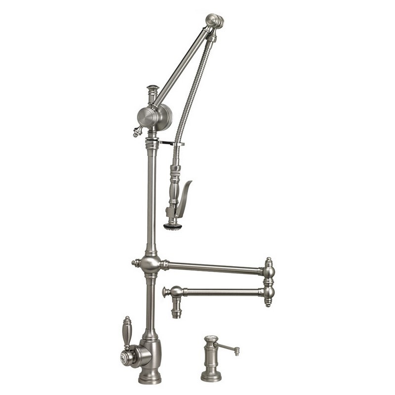 WATERSTONE FAUCETS 4410-18-2 TRADITIONAL GANTRY PULL-DOWN FAUCET - 2 PIECE SUITE