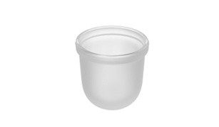 DORNBRACHT 08900400082 MADISON FROSTED GLASS TOILET BRUSH CONTAINER