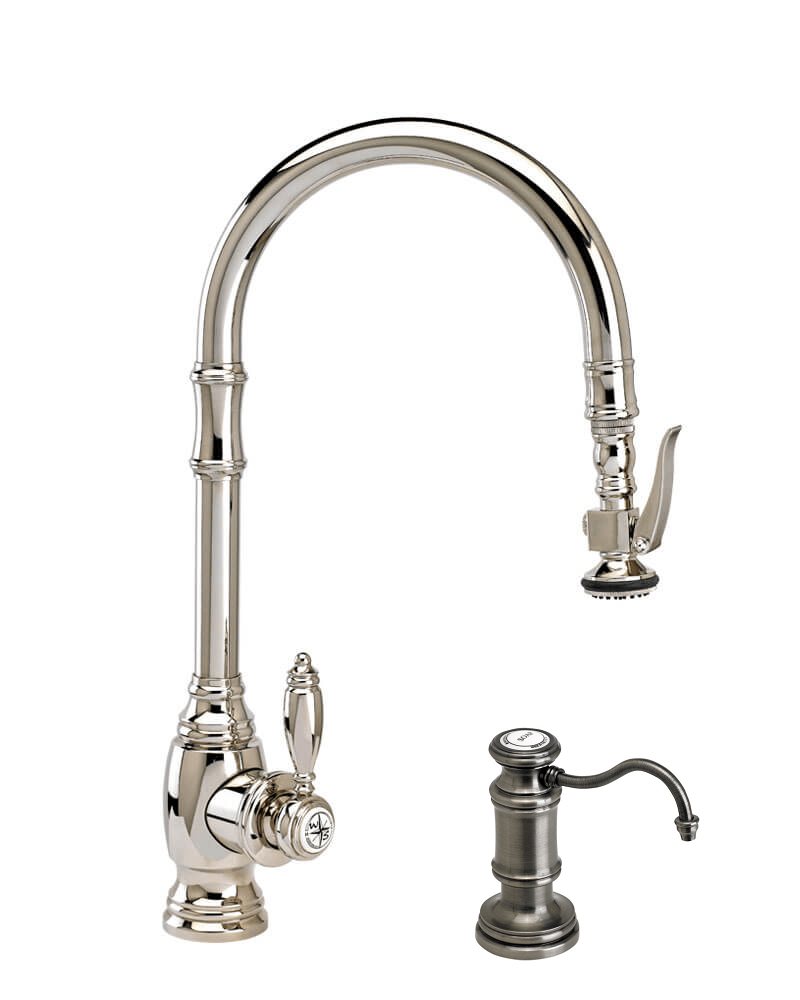WATERSTONE FAUCETS 5610-2 TRADITIONAL PLP PULL-DOWN FAUCET - ANGLED SPOUT - 2 PIECE SUITE