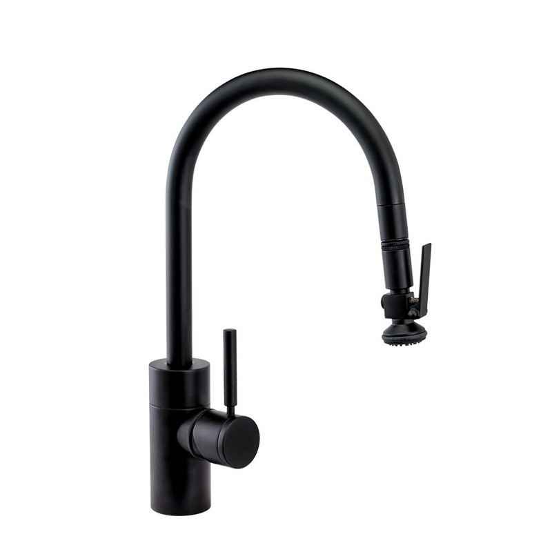 WATERSTONE FAUCETS 5810 CONTEMPORARY PLP PULL-DOWN FAUCET - ANGLED SPOUT - LEVER SPRAYER