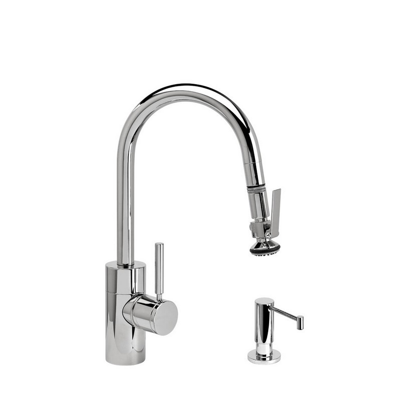 WATERSTONE FAUCETS 5940-2 CONTEMPORARY PREP SIZE PLP PULL-DOWN FAUCET - 2 PIECE SUITE