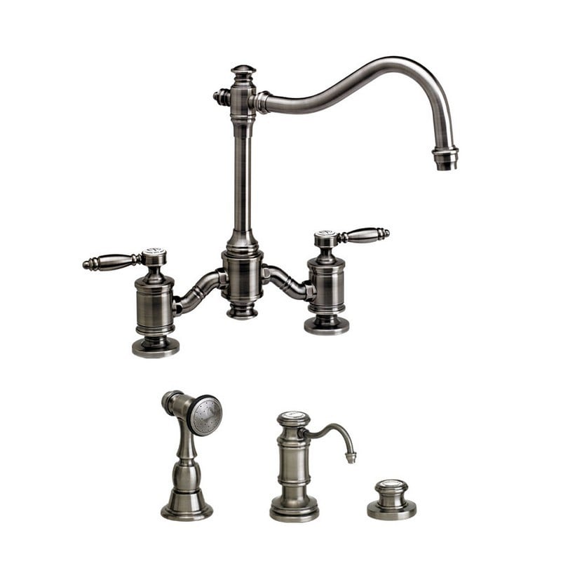 WATERSTONE FAUCETS 6200-3 ANNAPOLIS BRIDGE FAUCET WITH LEVER HANDLES - 3 PIECE SUITE