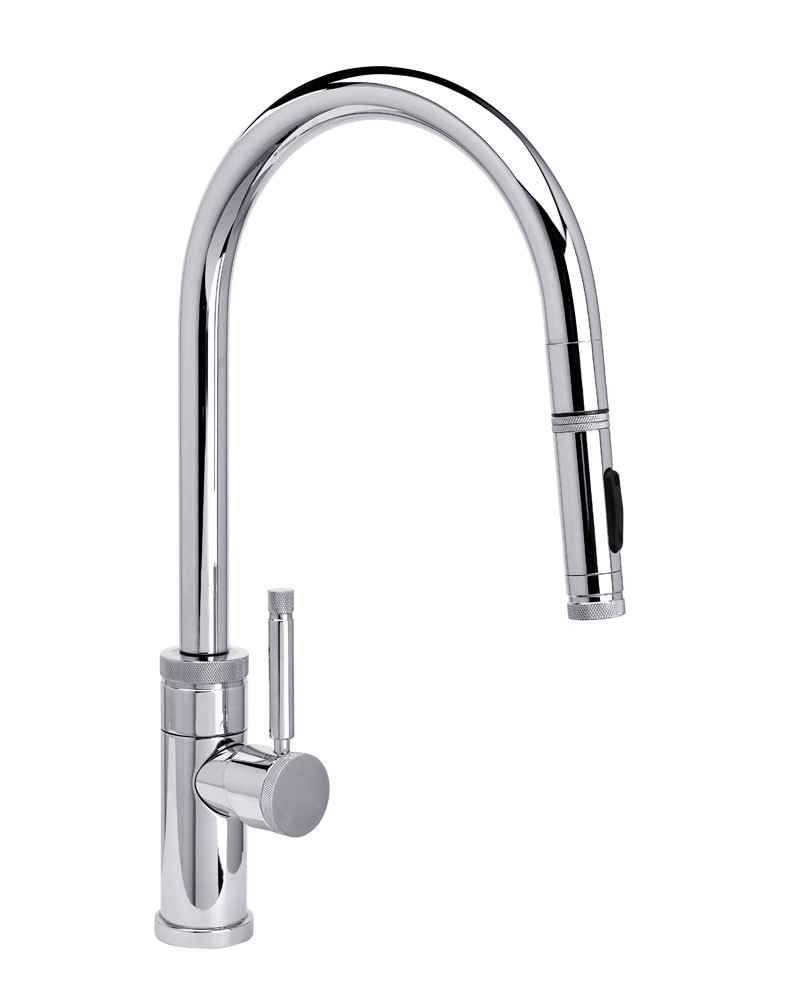 WATERSTONE FAUCETS 9410 INDUSTRIAL PLP PULL-DOWN FAUCET - ANGLED SPOUT - TOGGLE SPRAYER