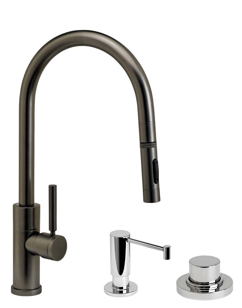WATERSTONE FAUCETS 9460-3 MODERN PLP PULL-DOWN FAUCET - 3 PIECE SUITE