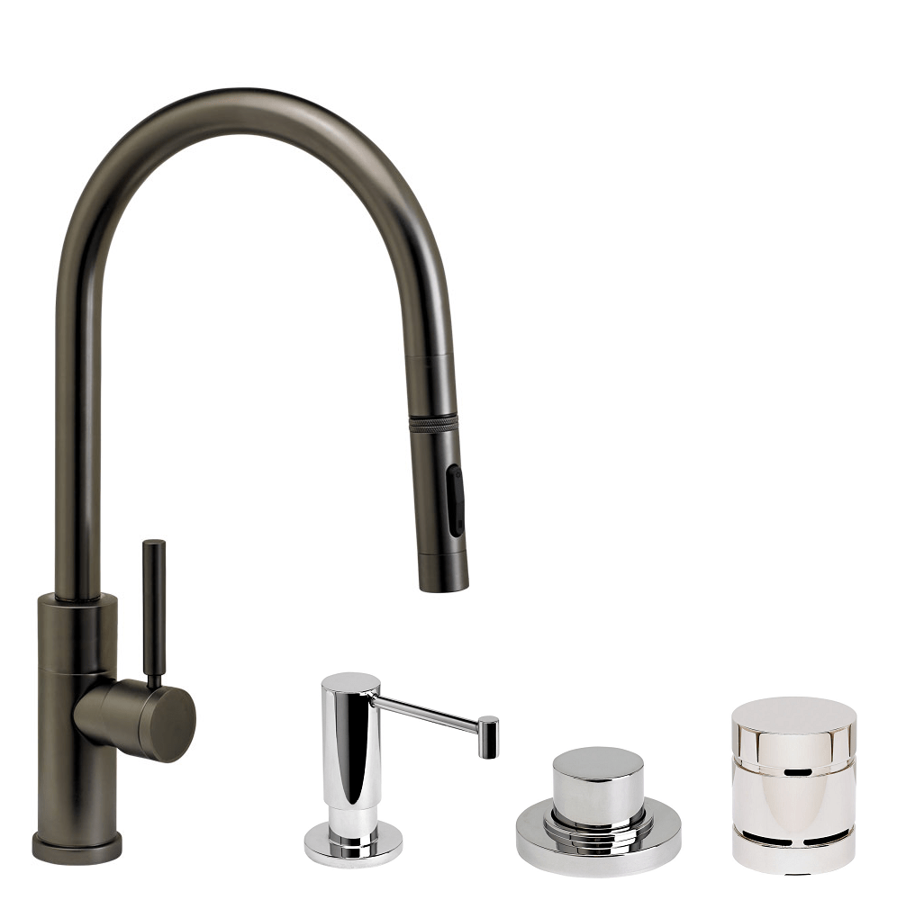 WATERSTONE FAUCETS 9460-4 MODERN PLP PULL-DOWN FAUCET - 4 PIECE SUITE