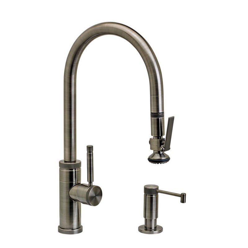 WATERSTONE FAUCETS 9800-2 INDUSTRIAL PLP PULL-DOWN FAUCET - 2 PIECE SUITE