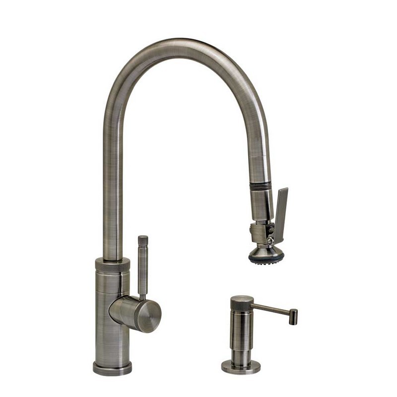 WATERSTONE FAUCETS 9810-2 INDUSTRIAL PLP PULL-DOWN FAUCET - 2 PIECE SUITE